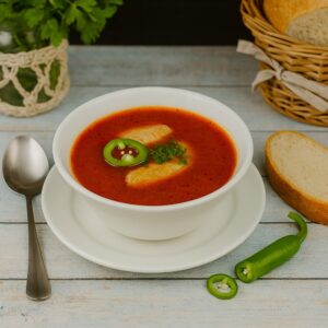 Halászlé harcsafilével és szegedi paprikával